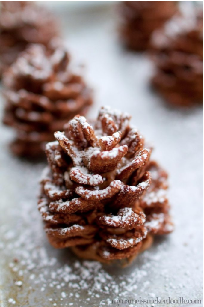 Edible Chocolate Pinecones 