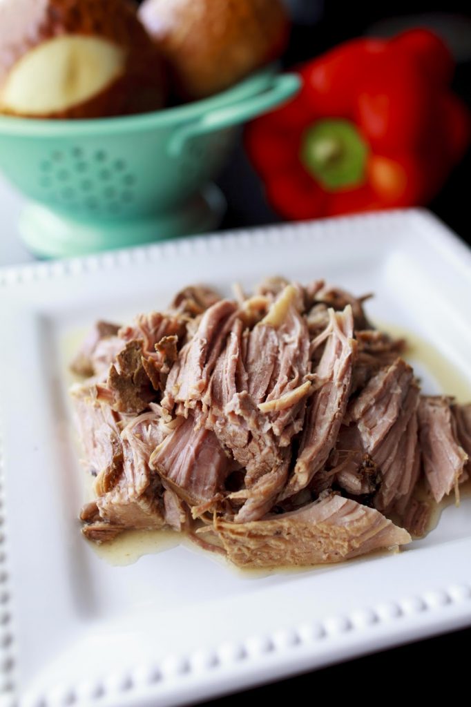 Here's and easy Pulled Pork recipe! It's a great on it's own and also a good base for other dishes. Plus it's all cooked in a crock pot! | My Name Is Snickerdoodle Here's and easy Pulled Pork recipe! It's a great on it's own and also a good base for other dishes. Plus it's all cooked in a crock pot! | My Name Is Snickerdoodle
