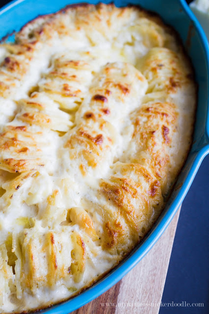 The perfect Scalloped Potato recipe! A must have on the menu for my holiday meals! | My Name Is Snickerdoodle