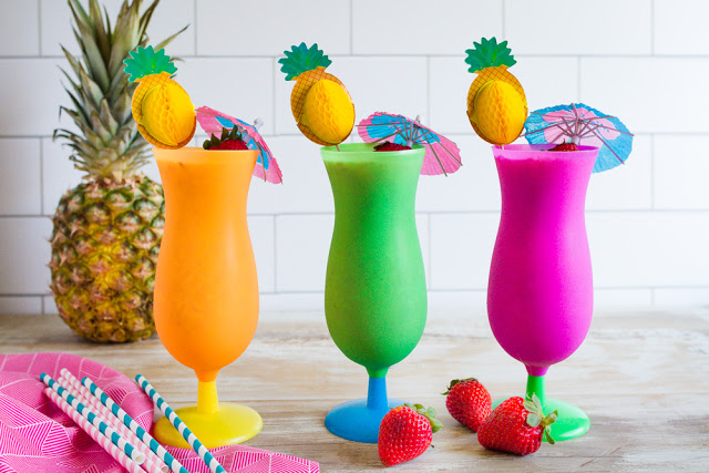 Non-Alcoholic Strawberry Pina Coladas. A perfect drink for everyone! | mynameissnickerdoodle.com Non-Alcoholic Strawberry Pina Coladas. A perfect drink for everyone! | mynameissnickerdoodle.com