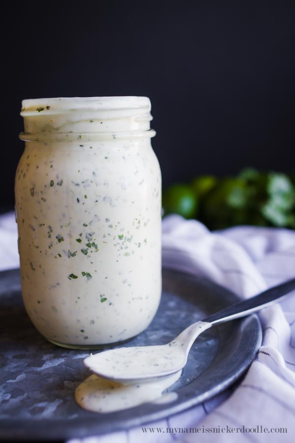 Cilantro Lime Dressing Recipe  |  Easy  |  Creamy  |  Salad  |  Cinco de Mayo