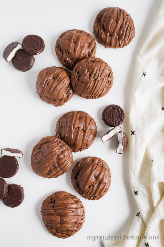 Chocolate Peppermint Patty Cookies