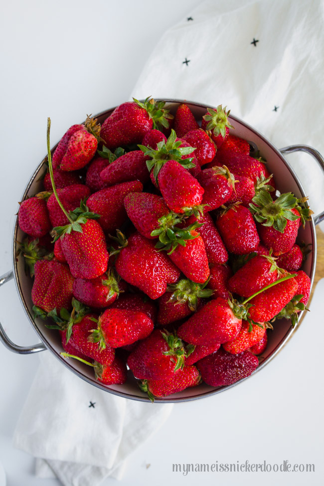  Fresas recién recogidas