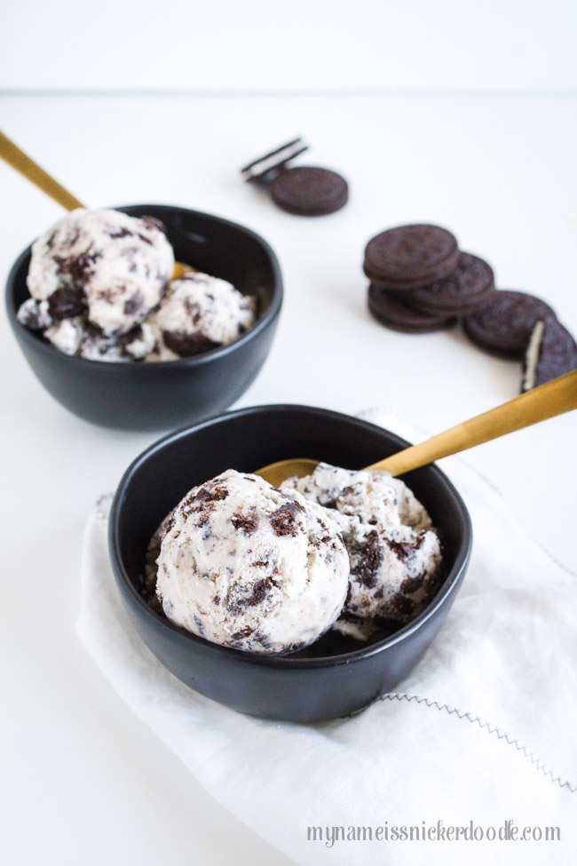 Homemade Cookies and Cream Ice Cream | Recipe | Dessert | Easy