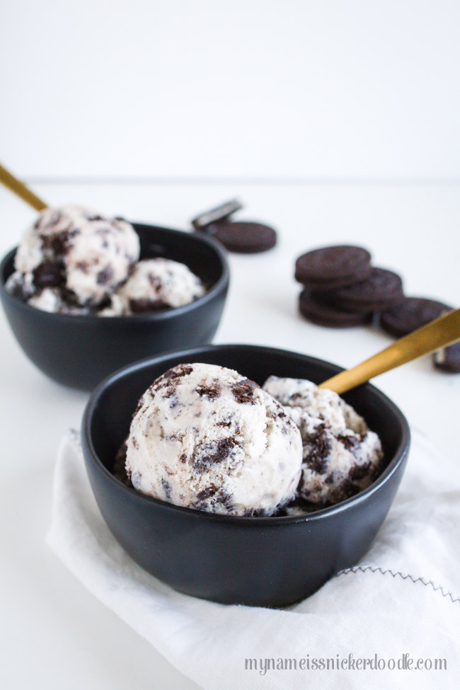 Homemade Cookies and Cream Ice Cream | Recipe | Dessert | Easy