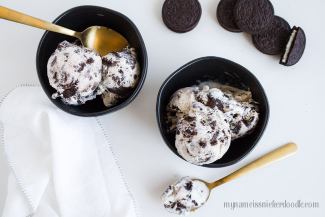 Homemade Cookies and Cream Ice Cream | Recipe | Dessert