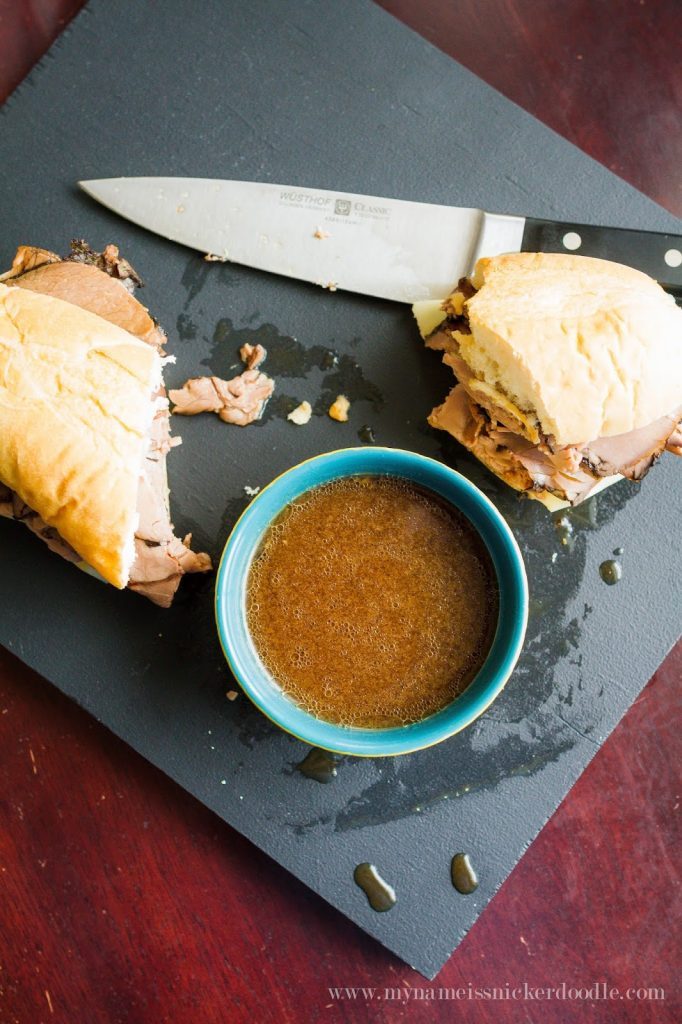 Easy Slow Cooker French Dip Sandwiches With Au Jus Easy Slow Cooker French Dip Sandwiches With Au Jus
