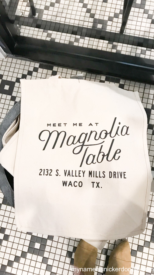 Magnolia Table Canvas Bag