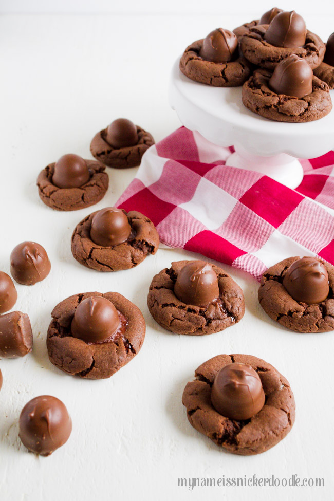 Cherry Cordial Chocolate Cookies made with a classic Christmas candy. A perfect treat. 