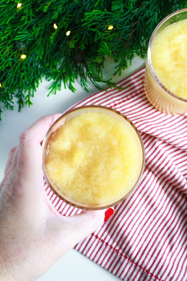 Christmas Punch is slushy, sweet and sparkly an easy holiday recipe.