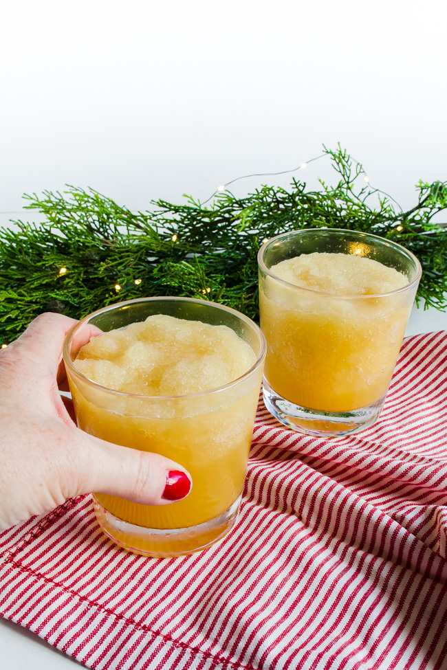 Fill cups full with slush and top with ginger ale. Christmas Punch is slushy, sweet and sparkly an easy holiday recipe.