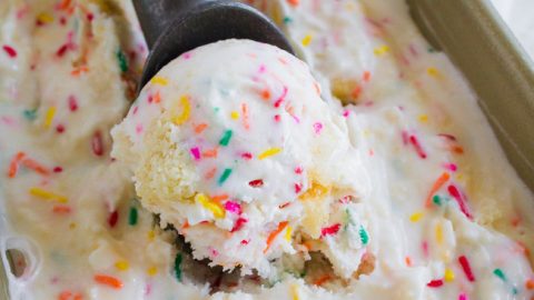 Homemade Birthday Cake Ice Cream | My Name Is Snickerdoodle