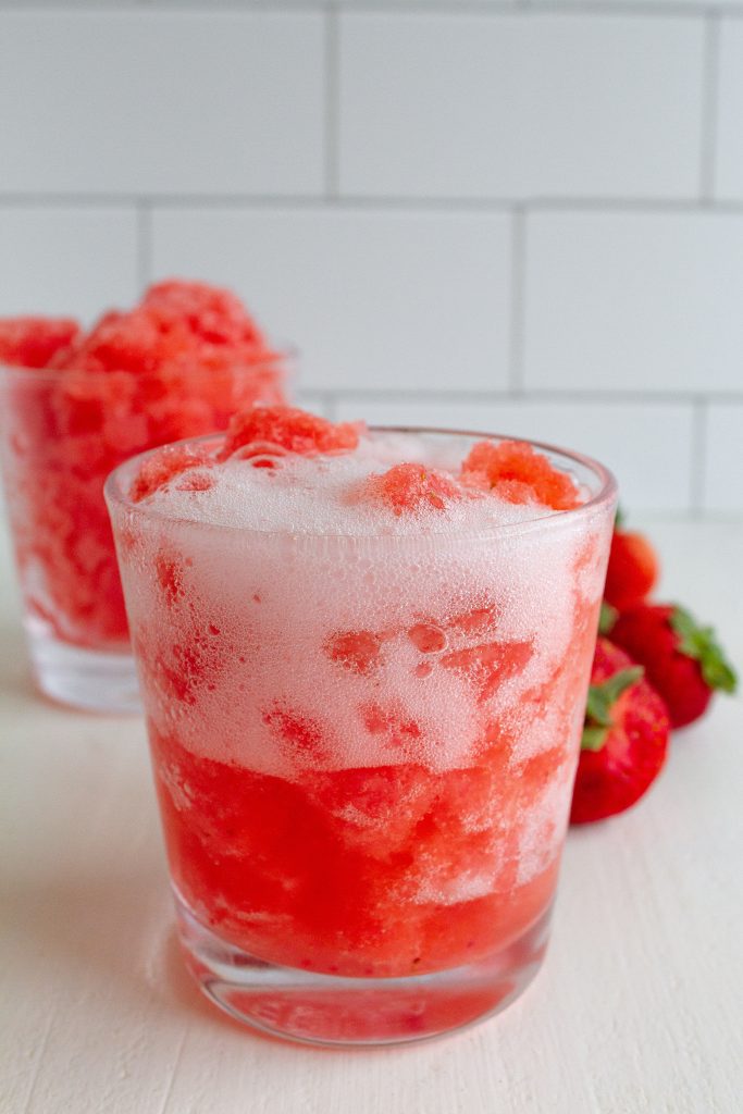 Bubbly frozen slush