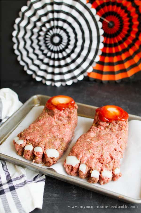 Halloween Feetloaf - Halloween Dinner Ideas