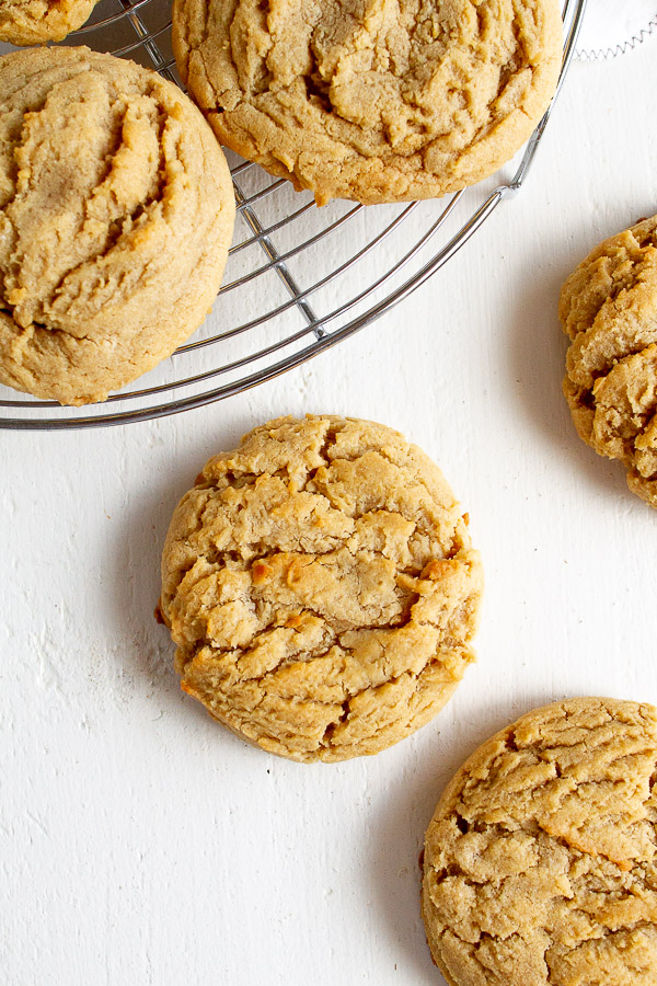 Big and Chewy Peanut Butter Cookies Recipe