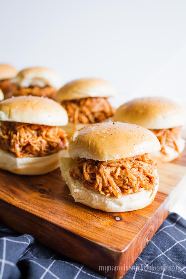 Instant Pot BBQ Chicken Sliders Made In 15 Minutes