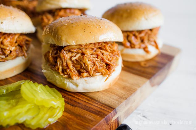 Instant Pot BBQ Chicken Sliders Made In 15 Minutes