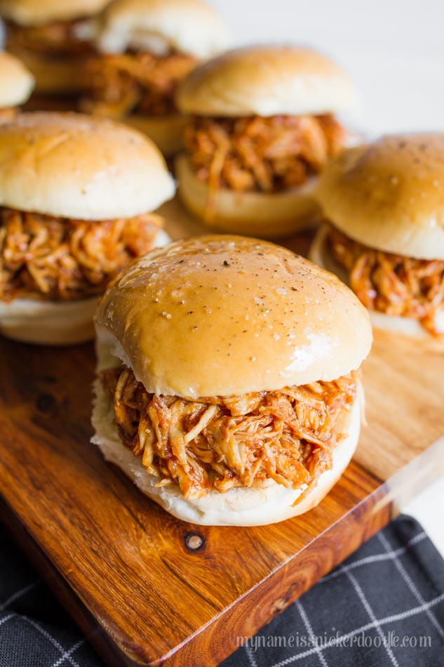 Instant Pot BBQ Chicken Sliders Made In 15 Minutes