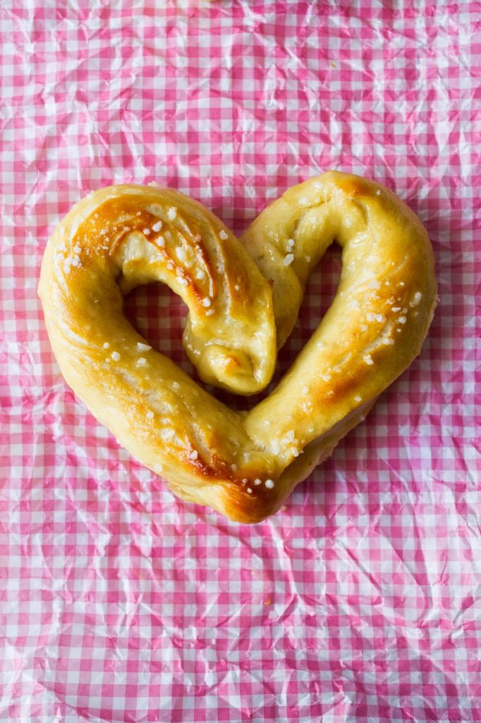 Such an easy recipe for Heart Shaped Pretzels