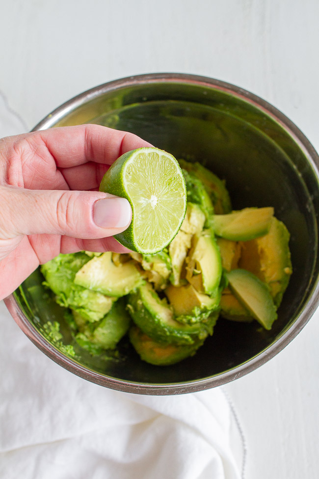 How to make fresh guacamole.