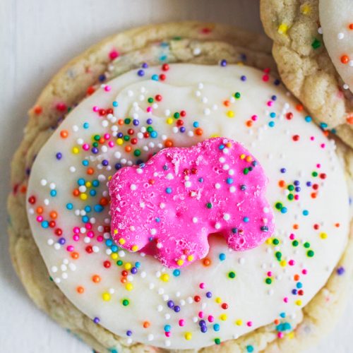 Circus Animal Sprinkle Cookies Recipe by My Name Is Snickerdoodle