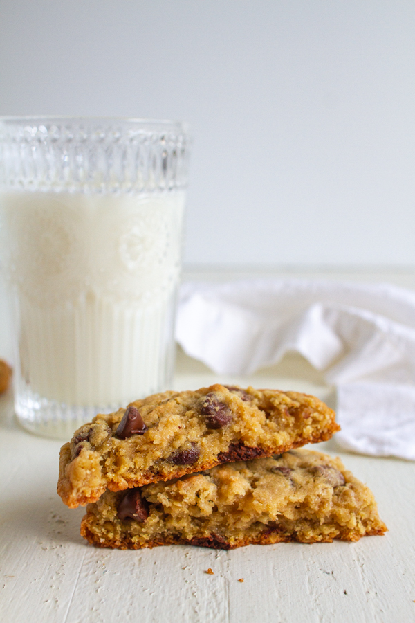 Cookies broken in half