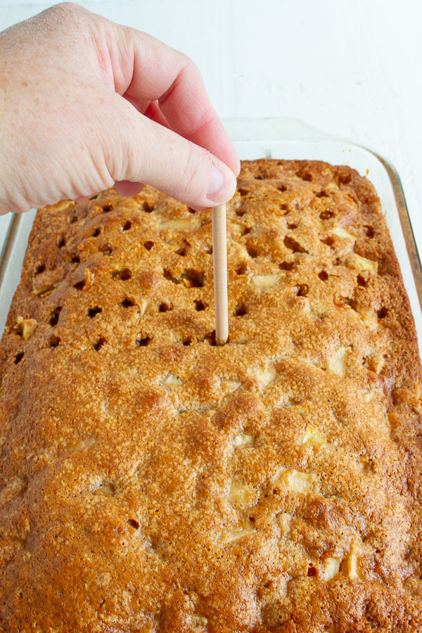 Apple Cake With A Caramel Glaze