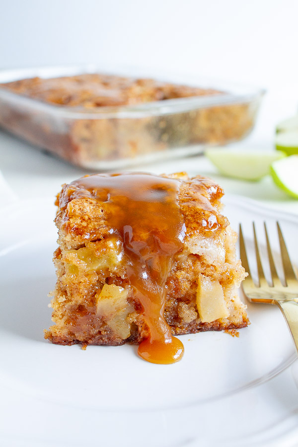 Apple Cake With A Caramel Glaze Recipe