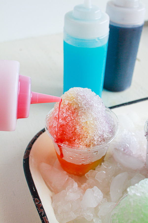 Rainbow sno cone