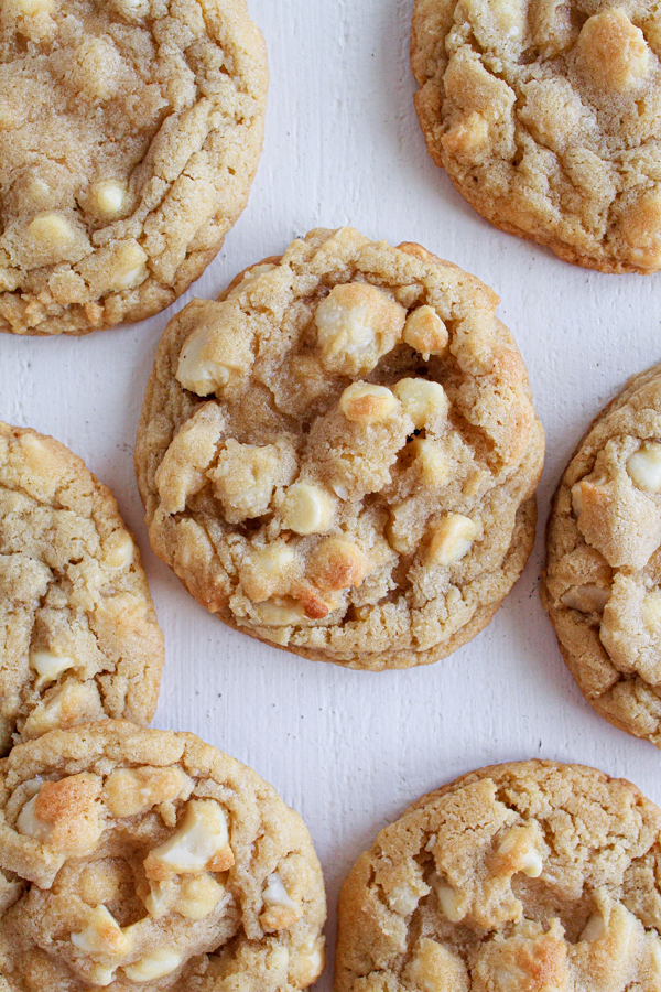 Macadamia Nut Cookies with white chocolate chips.