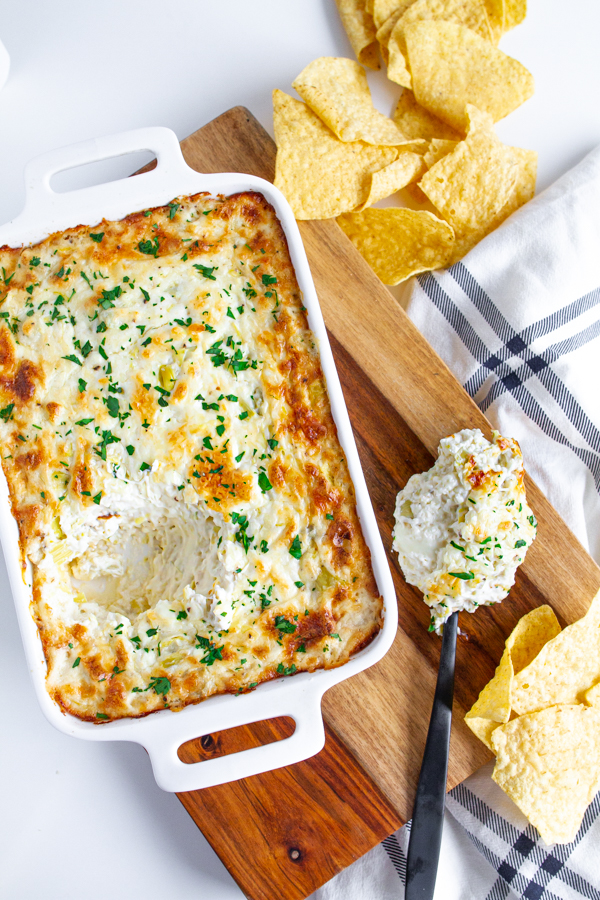 Recipe for Cheesy Artichoke Dip