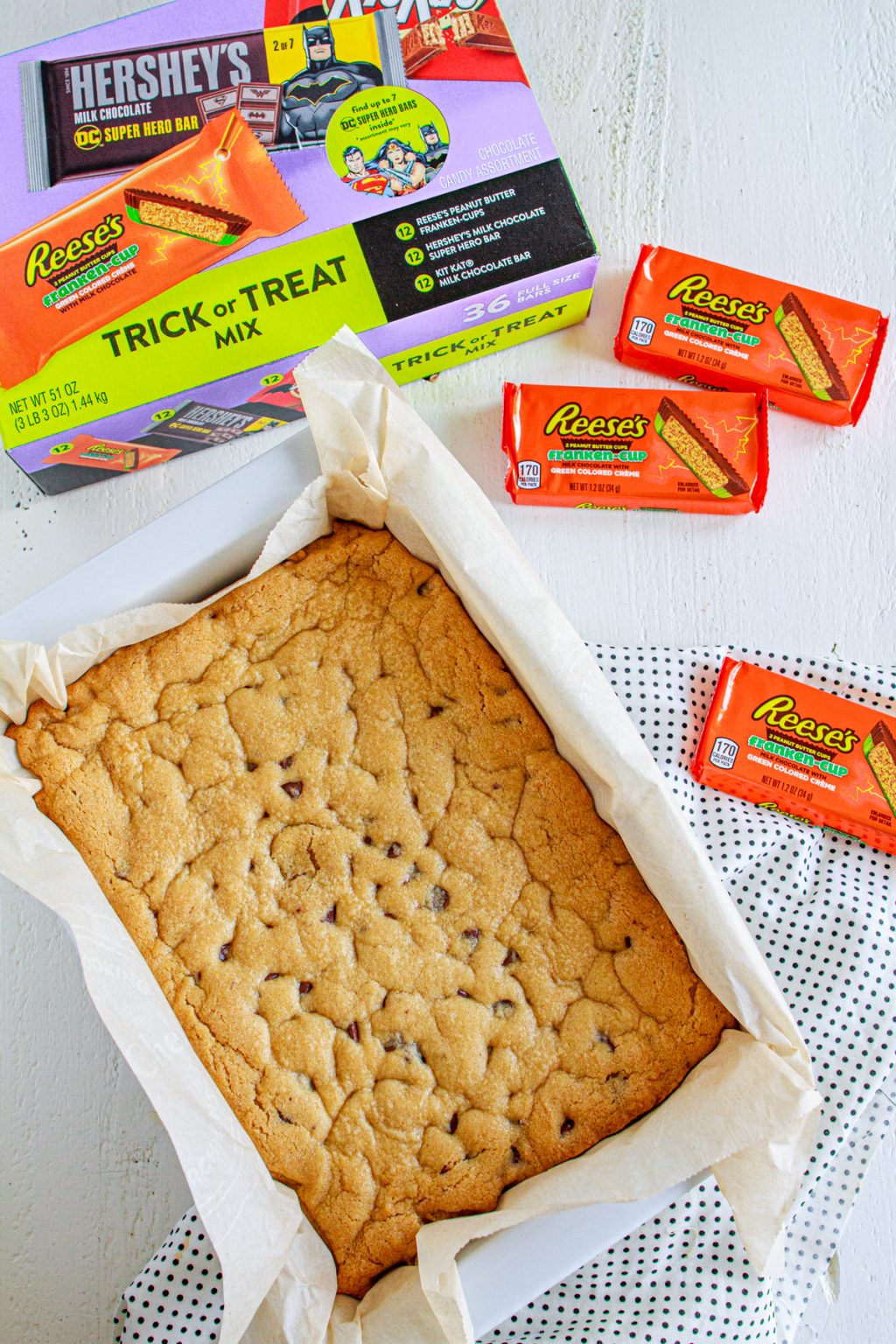 Monster Peanut Butter Cookie Bars Recipe By My Name Is Snickerdoodle