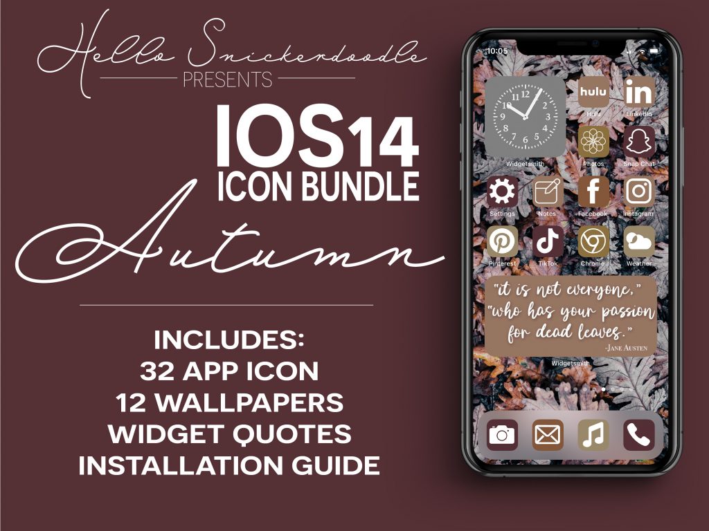Autumn IOS App iPhone Icon Bundles