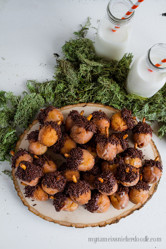 Acorn Donut Holes
