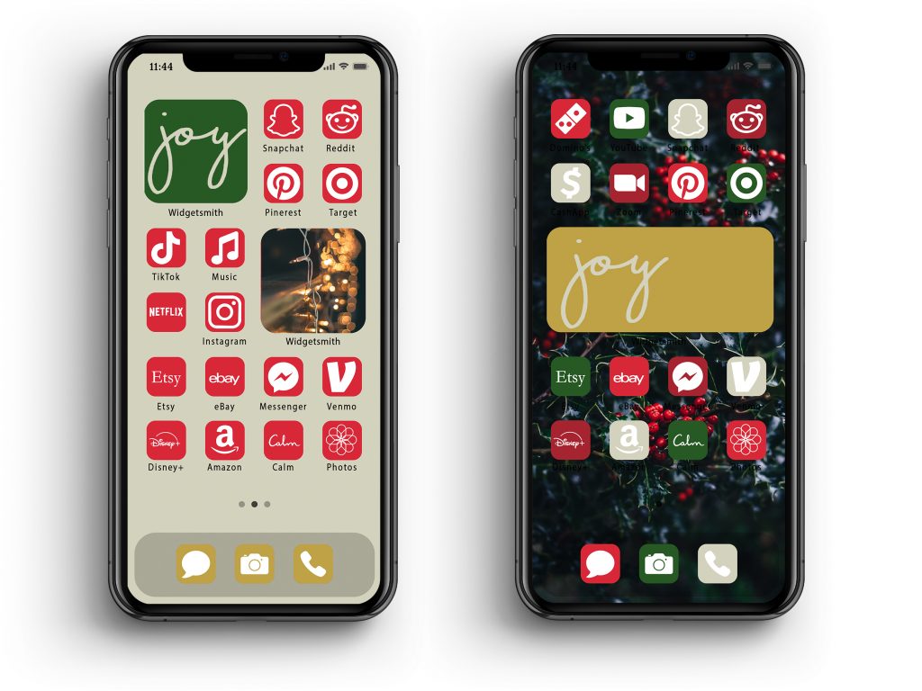 Vintage Christmas IOS App iPhone Icon Bundles