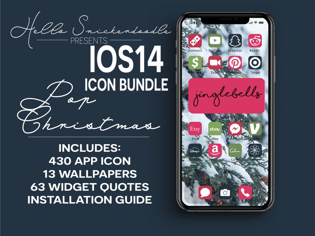 Bold Christmas Colors IOS App iPhone Icon Bundles