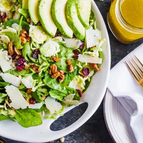 Shredded Brussel Sprouts and Pecan Salad My Name Is Snickerdoodle