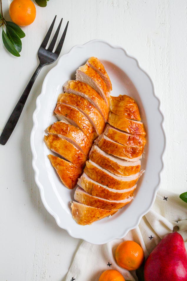 Juicy and tender turkey breast