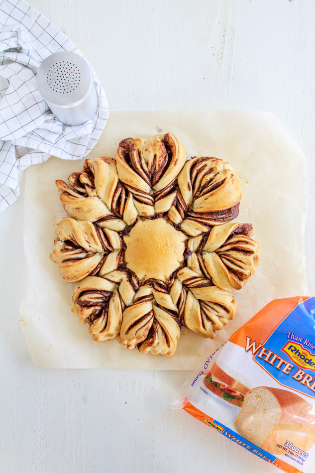 Use freezer bread loaves to create Star Bread.