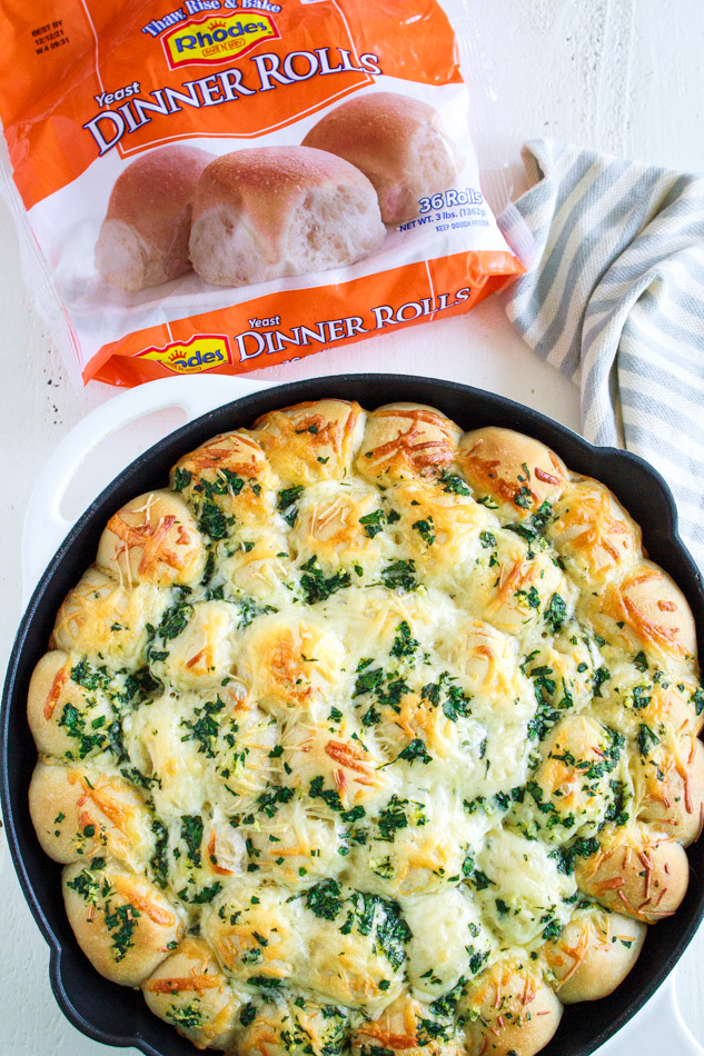 Perfectly baked cheesy garlic pull aparts