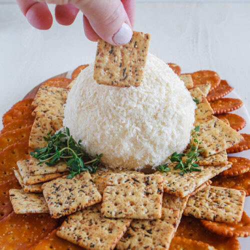 White Cheddar Cheese Ball Recipe by My Name Is Snickerdoodle