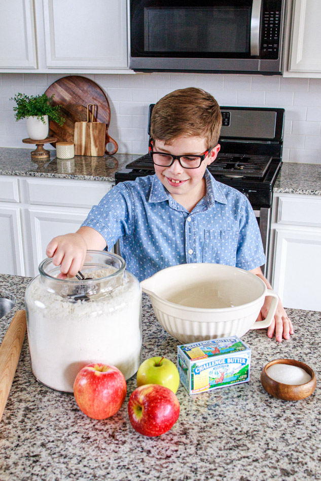 Making a pastry dough